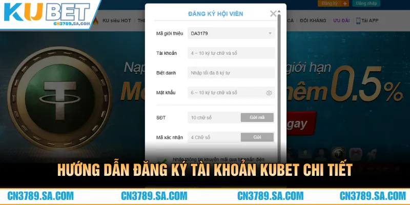 Hướng dẫn đăng ký tài khoản CN3789 chi tiết từ A - Z 